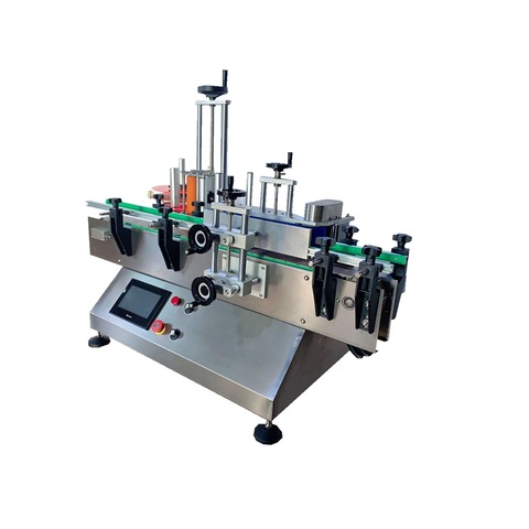 Js-A2-500 Şişe Kağıt Tüp Kağıt Can için Toptan Çift Taraflı Düz Yüzey Etiketleme Makinesi 