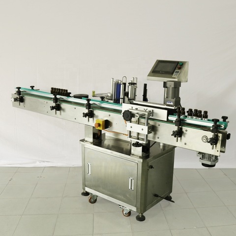 Yuvarlak Şişe için Otomatik Çift Taraflı Soğuk Tutkal Etiketleme Makinesi 