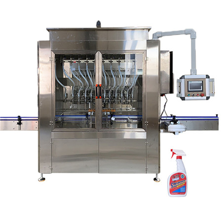 Otomatik Günlük Kimyasal Ürünler Dolum Etiketleme Paketleme Makinası / Sıvı Dolgu 